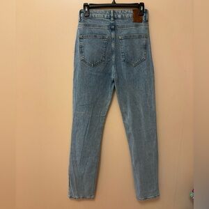 Zara High-Rise Light Blue Denim Jeans